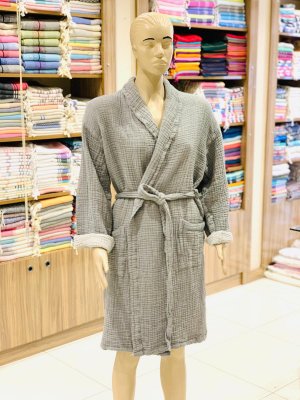 Muslin Bathrobes Anthracite