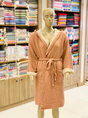 Muslin Bathrobes Terra Cota